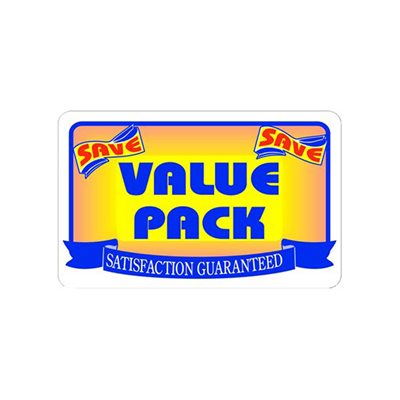 Label - Value Pack/Save Yellow/Red/Blue 2.2x3.6 In. 500/rl