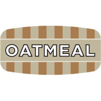 Label - Oatmeal 4 Color Process/UV 0.625x1.25 In. Rectangular 1000/Roll