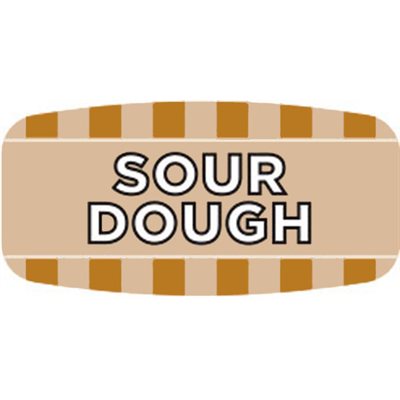 Label - Sour Dough 4 Color Process/UV 0.625x1.25 In. Rectangular 1000/Roll