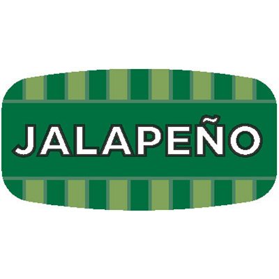 Label - Jalapeno 4 Color Process/UV 0.625x1.25 In. Rectangular 1000/Roll