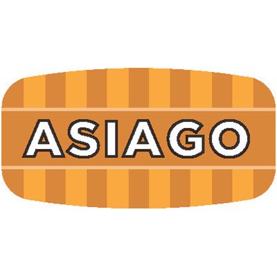 Label - Asiago 4 Color Process/UV 0.625x1.25 In. Rectangular 1000/Roll