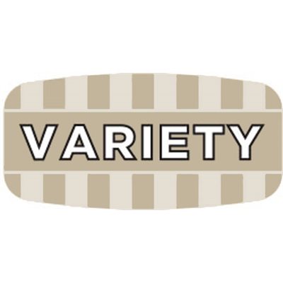 Label - Variety 4 Color Process/UV 0.625x1.25 In. Rectangular 1000/Roll