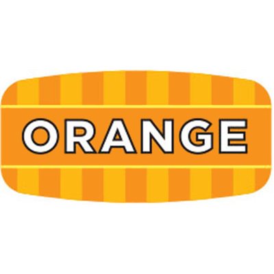 Label - Orange 4 Color Process/UV 0.625x1.25 In. Rectangular 1000/Roll