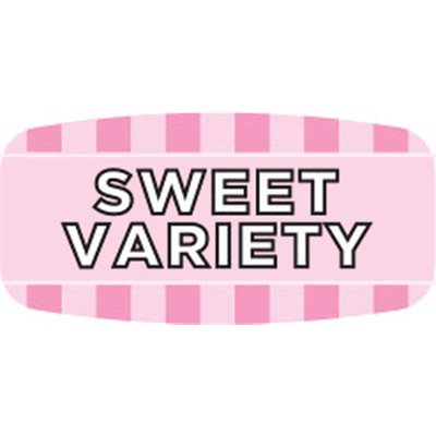 Label - Sweet Variety 4 Color Process/UV 0.625x1.25 In. Rectangular 1000/Roll