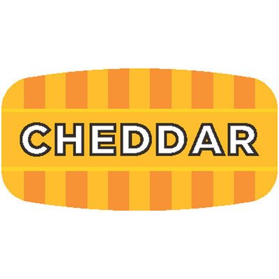 Label - Cheddar 4 Color Process/UV 0.625x1.25 In. Rectangular 1000/Roll