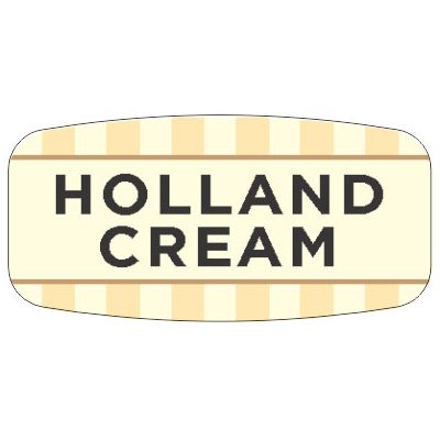 Label - Holland Cream 4 Color Process/UV 0.625x1.25 In. Rectangular 1000/Roll