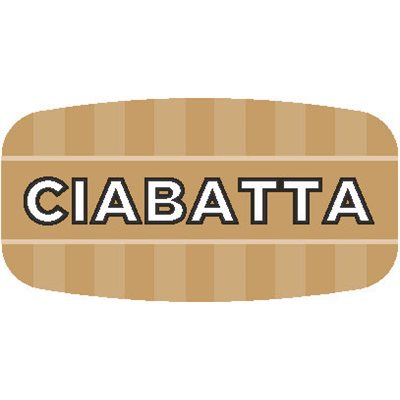 Label - Ciabatta 4 Color Process/UV 0.625x1.25 In. Rectangular 1000/Roll