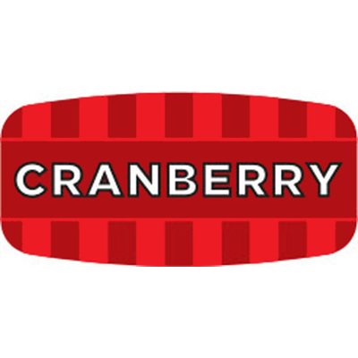 Label - Cranberry 4 Color Process/UV 0.625x1.25 In. Rectangular 1000/Roll