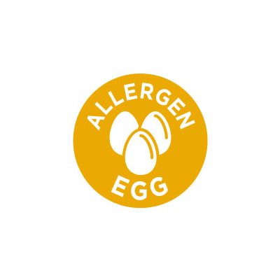 Label - Allergen Egg Gold/UV 1 In. Circle 1M/Roll