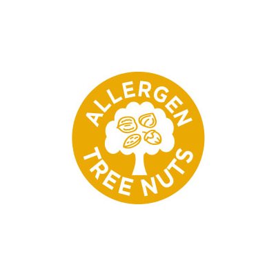 Label - Allergen Tree Nuts Gold/UV 1 In. Circle 1M/Roll