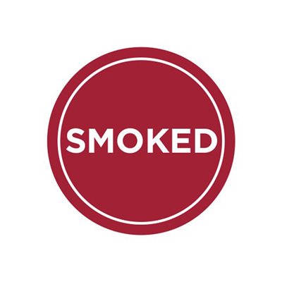 Label - Smoked Red/UV 1 In. Circle 1M/Roll