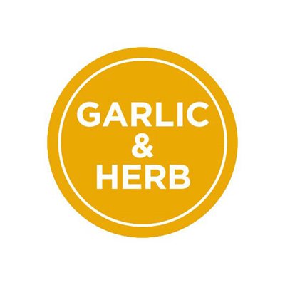 Label - Garlic & Herb Yellow/UV 1 In. Circle 1M/Roll