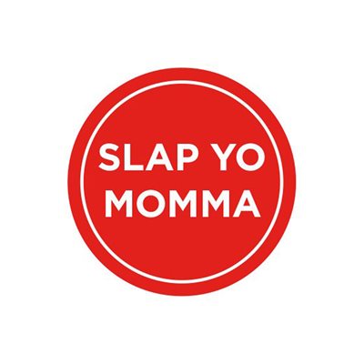 Label - Slap Yo Momma Red/UV 1 In. Circle 1M/Roll