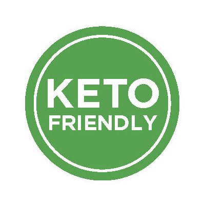 Label - Keto Friendly Green/UV 1 In. Circle 1M/Roll