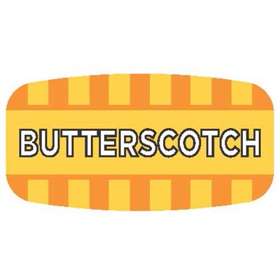 Label - Butterscotch 4 Color Process/UV 0.625x1.25 In. Rectangular 1000/Roll