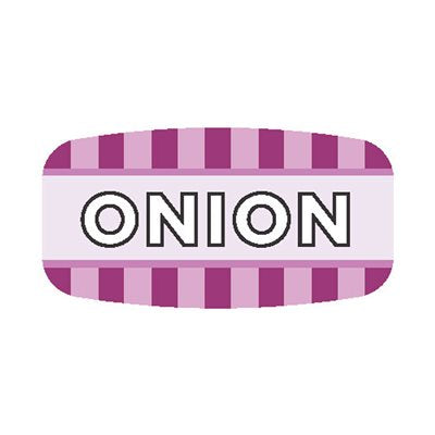 Label - Onion 4 Color Process/UV 0.625x1.25 In. Rectangular 1000/Roll