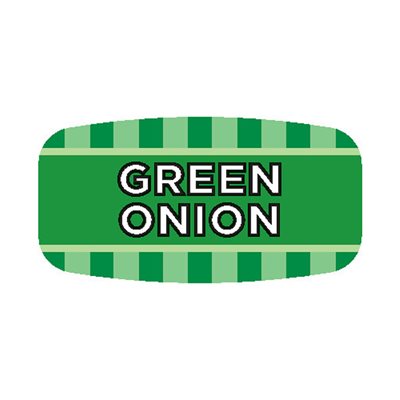 Label - Green Onion 4 Color Process/UV 0.625x1.25 In. Rectangular 1000/Roll