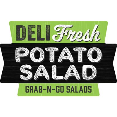 Label - Deli Fresh Potato Salad (Grab N Go) Green/Black 1.75x1.125 In. Special 500/Roll