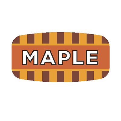 Label - Maple 4 Color Process/UV 0.625x1.25 In. Rectangular 1000/Roll