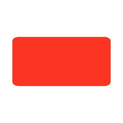 Label - Blank No Print Red 1.5x3.0 In. 1M/Roll