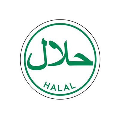 Label - Halal Green On White 1.25 In. Circle 1M/Roll
