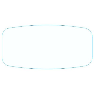 Label - Blank No Print White Short Oval 1000/Roll