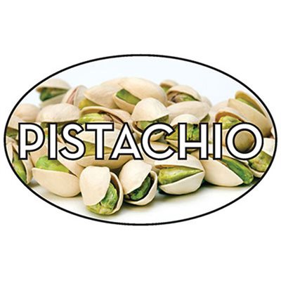 Label - Pistachio 4 Color Process 1.25x2 In. Oval 500/rl