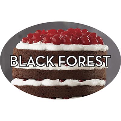 Label - Black Forest 4 Color Process 1.25x2 In. Oval 500/rl