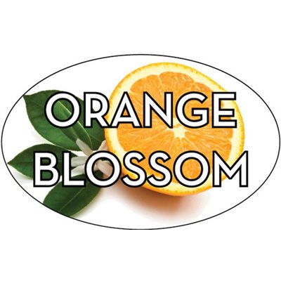 Label - Orange Blossom 4 Color Process 1.25x2 In. Oval 500/rl