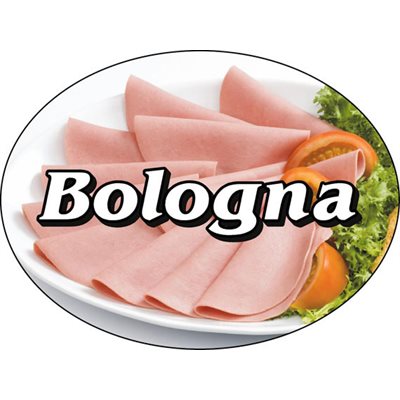 Label - Bologna 4 Color Process 3x4 In. Oval 250/Roll