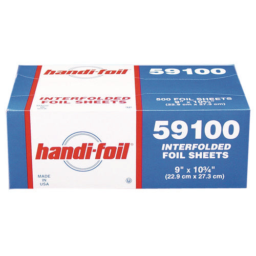 HFA Interfolded Foil Sheets 55 Gauge 9x10.75 500 Sheets/box 6 Boxes/Case