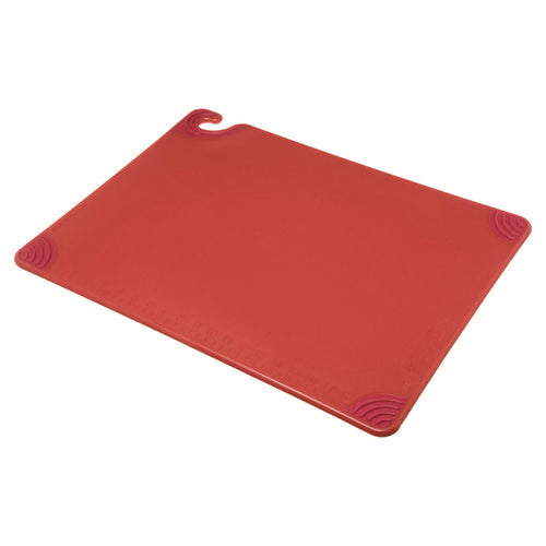 San Jamar Saf-t-grip Cutting Board Plastic 24x18x0.5 Red