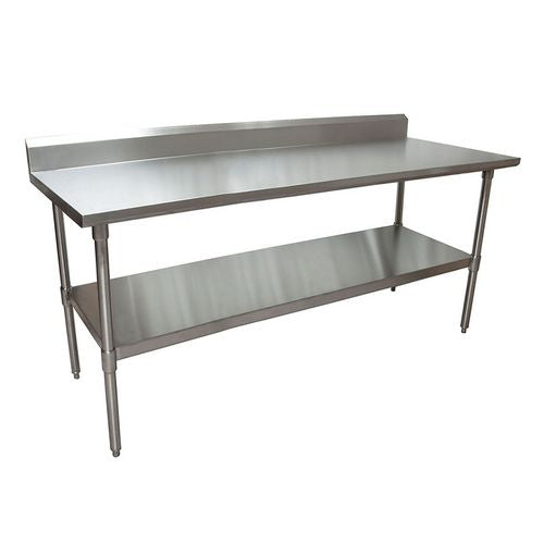 BK Resources Stainless Steel 5" Riser Top Tables 72wx30dx39.75h Silver 2/pallet