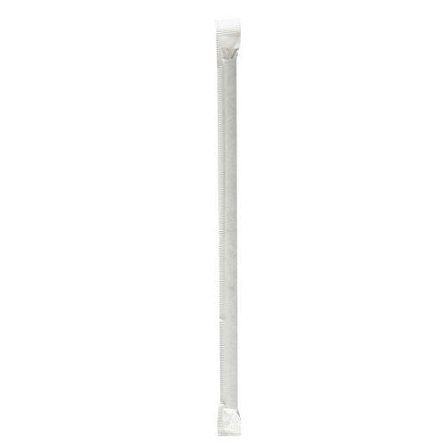 Boardwalk Wrapped Jumbo Paper Straws 7.75" Paper Black 1280/Case