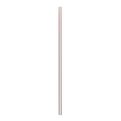 Boardwalk Jumbo Straws 7.75" Polypropylene Red/white Striped 12500/Case