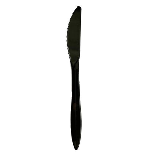 Boardwalk Mediumweight Polypropylene Cutlery Knife Black 1000/Case