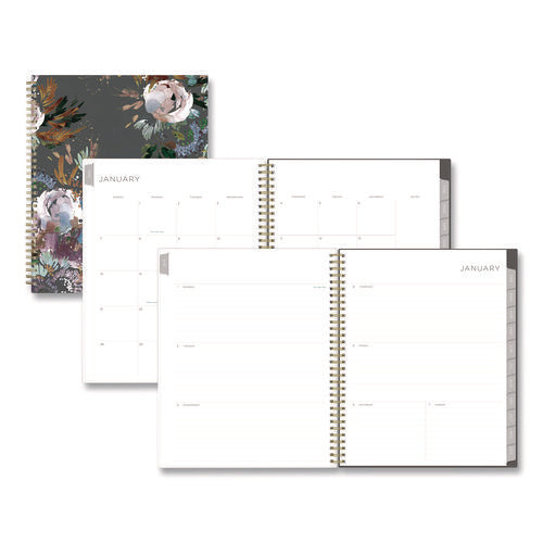 Blue Sky Kelly Ventura Midnight Garden Weekly/monthly Planner Floral Artwork 11x8.5 Multicolor Cover 12-month (jan To Dec): 2025