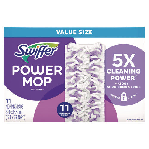 Swiffer Powermop Mopping Pads 11.41x5.31 11/box 2 Boxes/Case