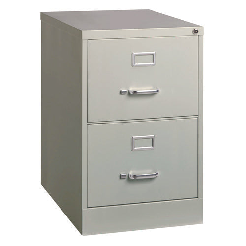 Alera Two-drawer Economy Vertical File 2 Legal-size File Drawers Light Gray 15"x25"x28.38"