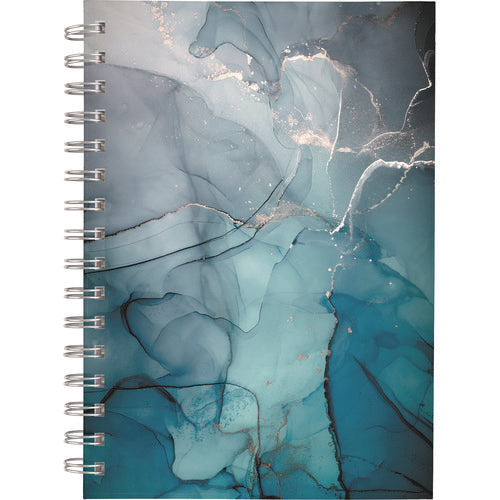 Cambridge Glacier Weekly/monthly Planner Glacier Artwork 8.5"x6.38" Blue/gray/silver Cover 12-month (jan To Dec): 2025