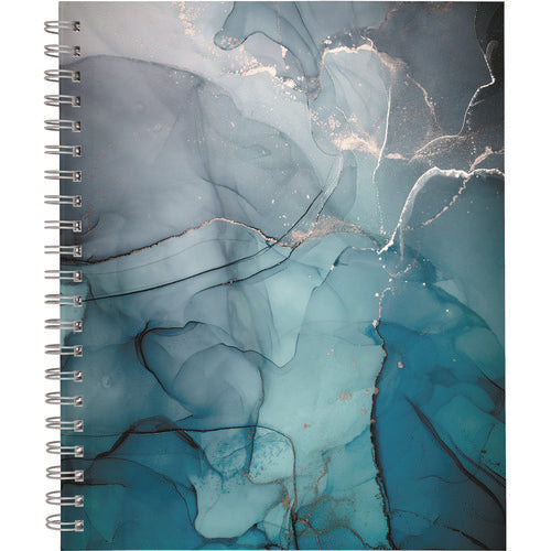 Cambridge Glacier Weekly/monthly Planner Glacier Artwork 11"x9.25" Blue/gray/silver Cover 12-month (jan To Dec): 2025