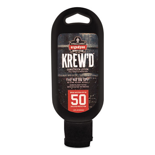 Ergodyne Krewd 6352 Spf 50 Sunscreen Lotion 1.5 Oz Bottle Includes 12 Bottles