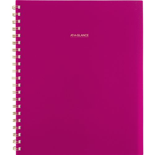 AT-A-GLANCE Harmony Weekly/monthly Poly Planner Weekly: Vertical Format 11x9.38 Purple/gold Cover 13-month (jan To Jan): 2025-2026