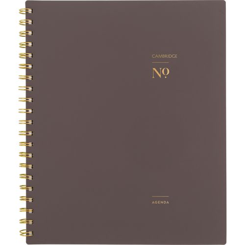 Cambridge Workstyle Weekly/monthly Planner 11x9.38 Brown/gold Cover 12-month (jan To Dec): 2025