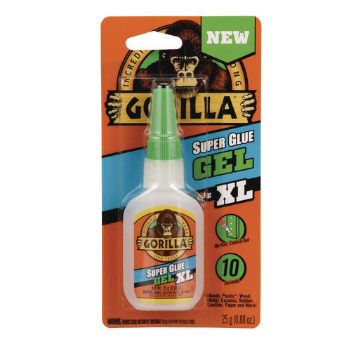 Gorilla Super Glue Gel 0.88 Oz Dries Clear