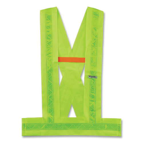 Ergodyne Glowear 8140ba Class 1 Breakaway Sash Polyester X-large/2x-large Lime