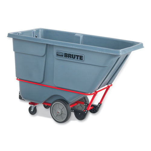 Rubbermaid Commercial Brute Duratilt Frame Tilt Truck Heavy Duty 1 Cu Yd 2100 Lb Capacity Rotomolded Resin/leakproof Polyethylene Gray