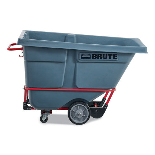 Rubbermaid Commercial Brute Duratilt Frame Tilt Truck Heavy Duty 0.5 Cu Yd 1400 Lb Capacity Rotomolded Resin/leakproof Polyethylene Gray