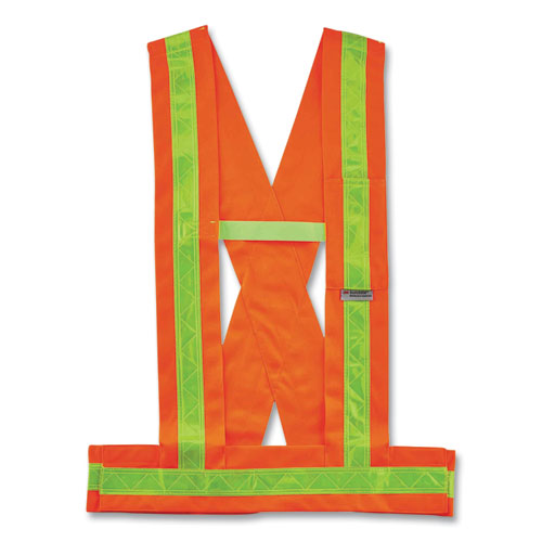 Ergodyne Glowear 8140ba Class 1 Breakaway Sash Polyester X-large/2x-large Orange