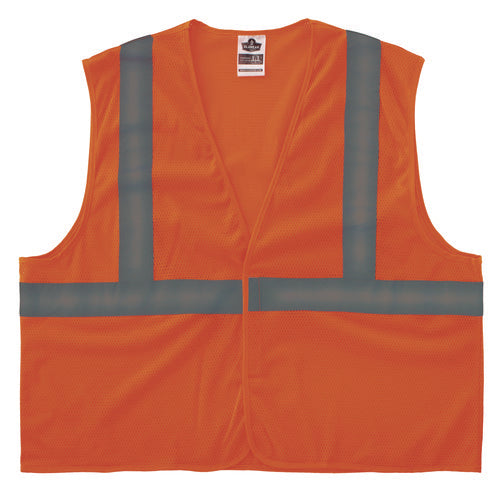 Ergodyne Glowear 8205hl-eco Class 2 Recycled Hi-vis Vest Mesh Polyester 2x-large/3x-large Orange